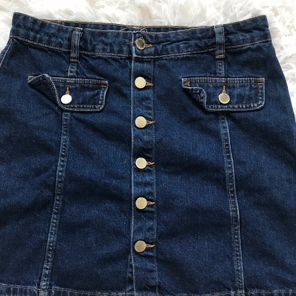 Zara Large Authentic Denim BY TRF Denim Mini Skirt - Picture 4 of 6